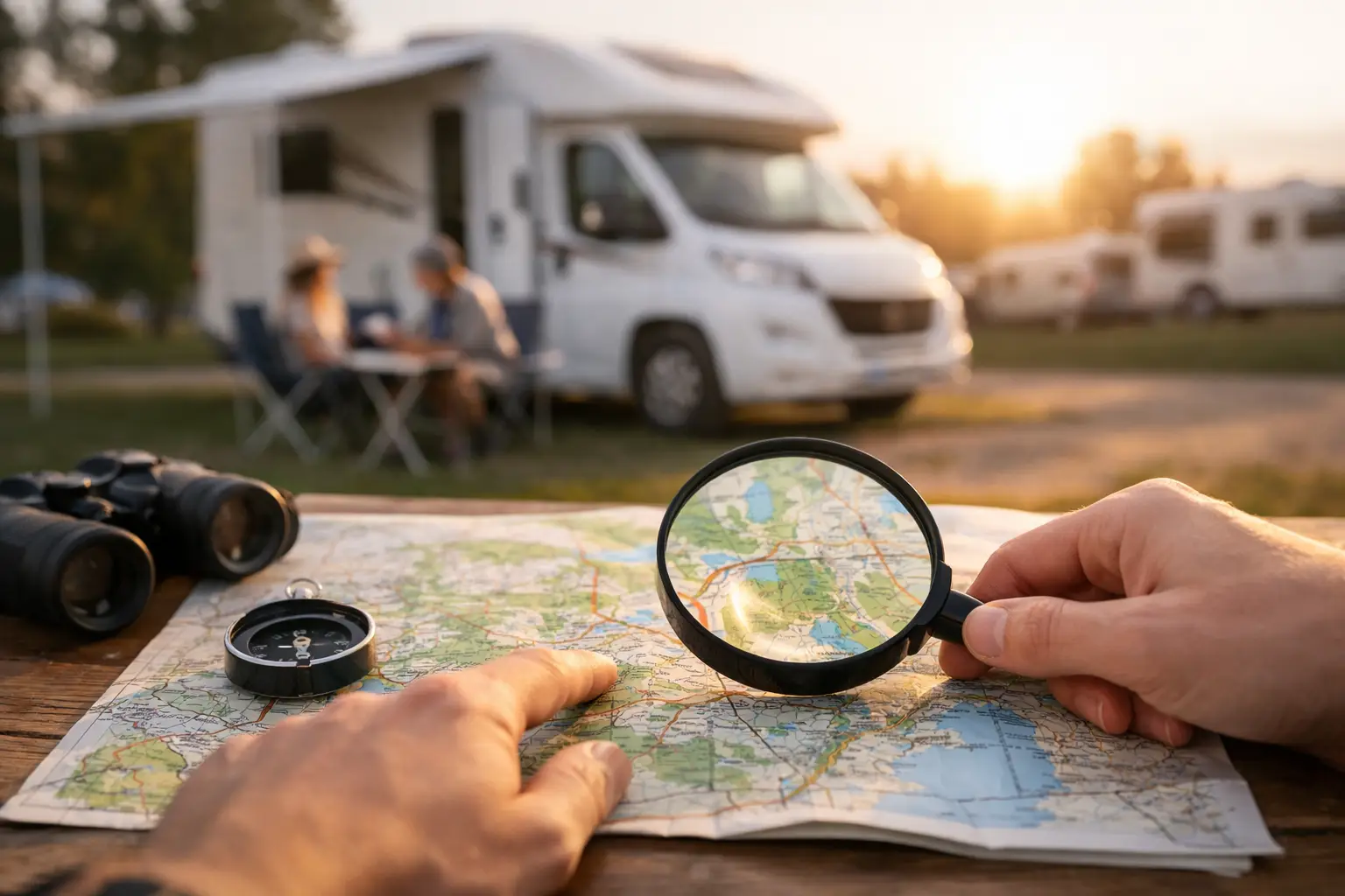 Przewodnik po mapie camper parków w trasie