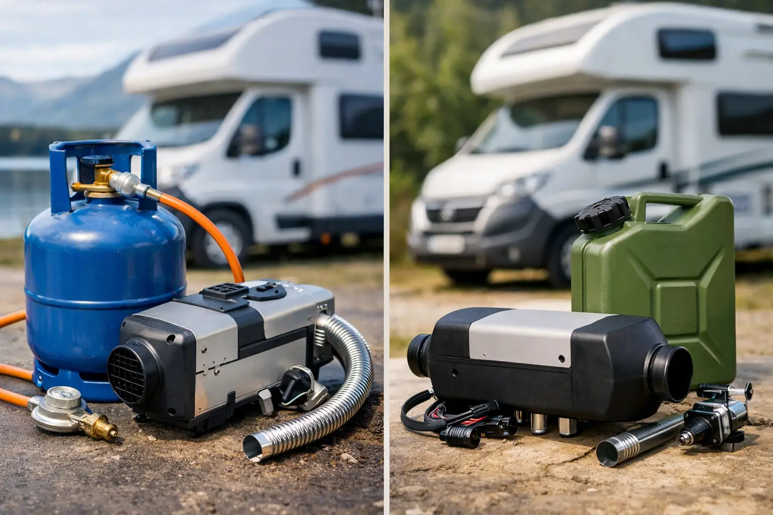Ogrzewanie gazowe vs diesel - co do kampera?